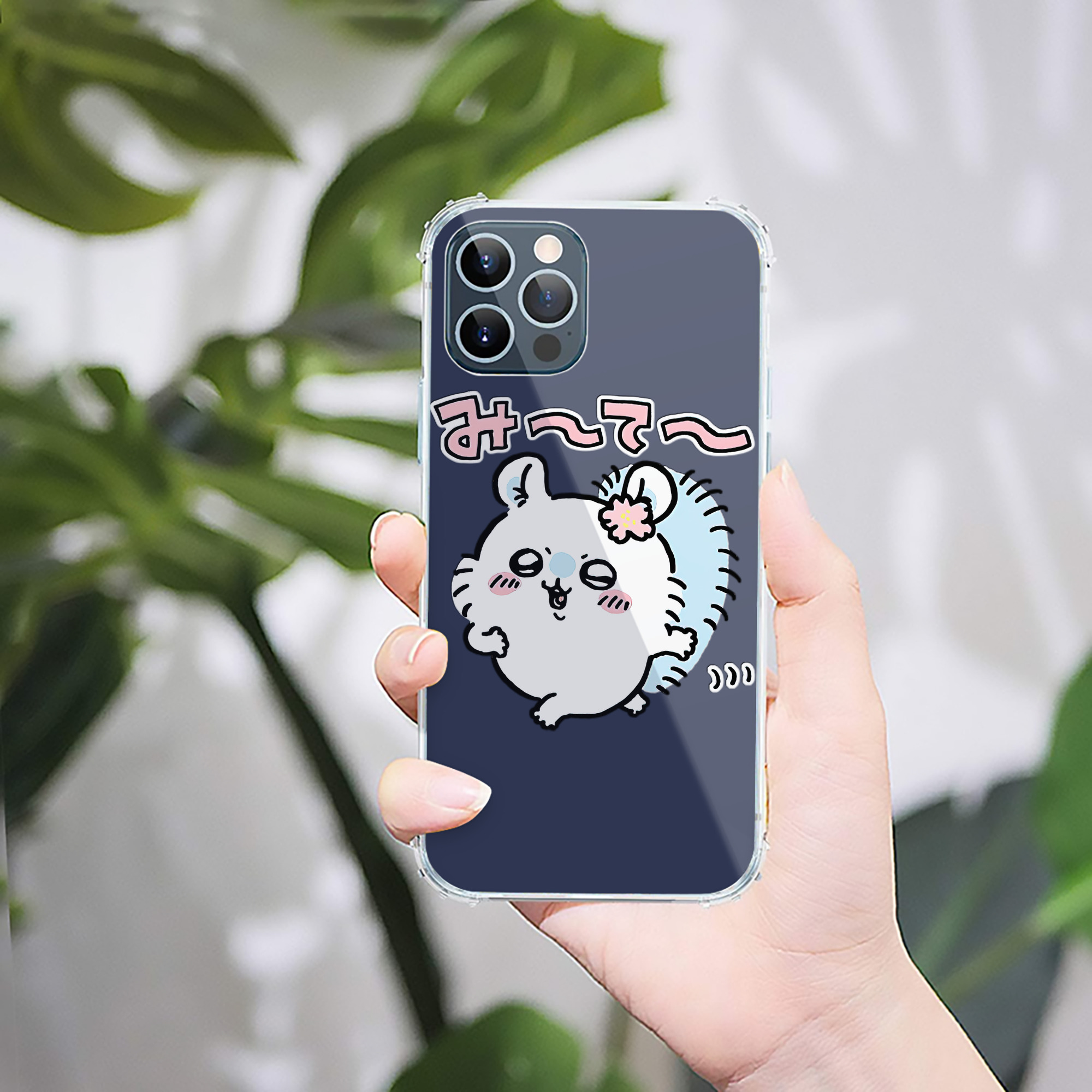 （画像用） ちいかわ モモンガ Chii-kawa Momonga 【iPhone 12シリーズ対応】透明スマホケース（クリアソフトケース）